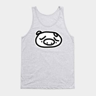 Sad Boo the kawaii pig. Tank Top